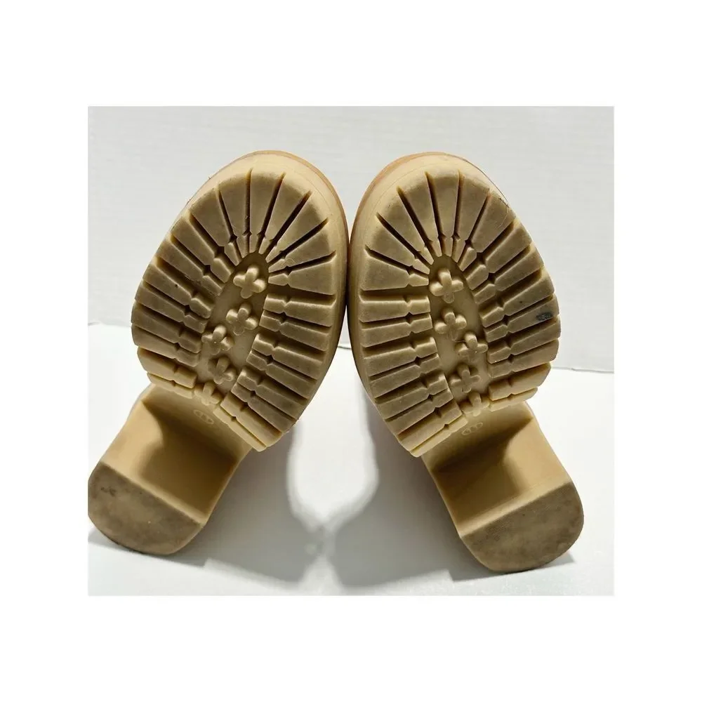 Universal Thread Women's Cognac‎ Katrina Platform Heeled Ankle Boots Tan Size 11